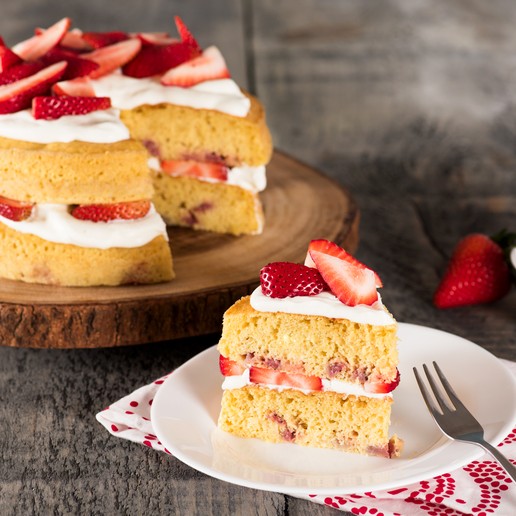 Strawberries and Cream Cake
