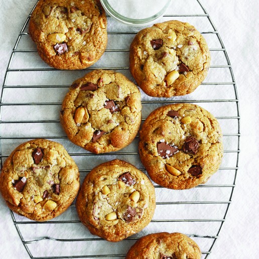 Milk Chocolate Chunk Maple Peanut Butter Cookies