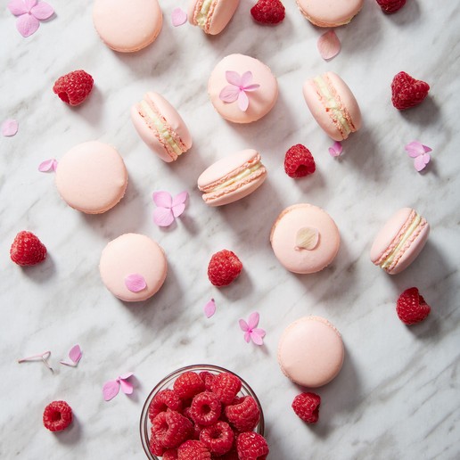 Raspberry Macarons