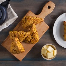 Toffee and Pumpkin Spice Scones
